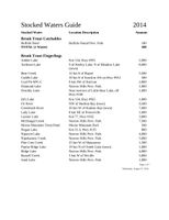 2014 Stocked Waters Guide